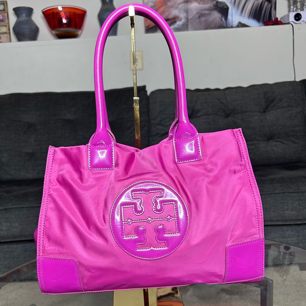 Tory Burch Fuchsia Ella Tote Bag